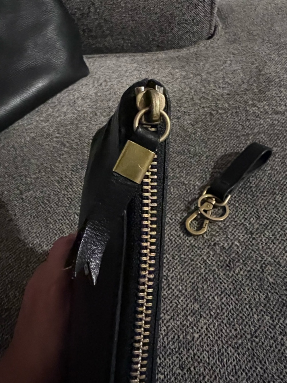 Madewell black leather tote, wallet, and key fob set

 $266 value - Picture 13 of 16